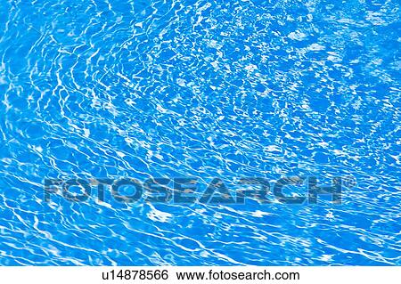 Stock Photograph - Full Frame View of Water in a Swimming Pool. Otsu, Shiga Prefecture, Japan. Fotosearch