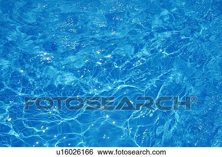 Stock Photograph - Full Frame View of Water in a Swimming Pool. Fotosearch