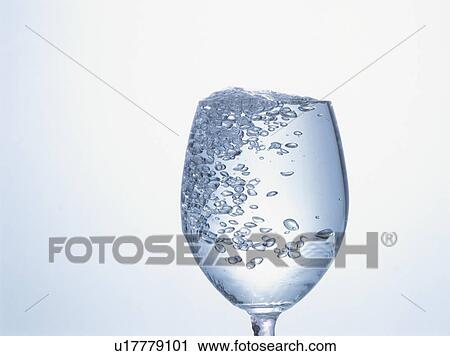 Stock Image - Glass full of water. Fotosearch