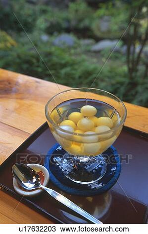 Stock Image - Glass of cold dumplings. Fotosearch