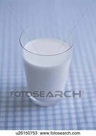 Stock Image - Glass of milk. Fotosearch