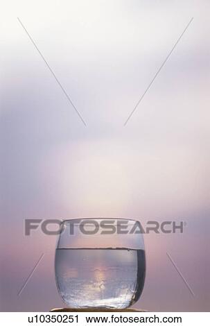 Stock Image - Glass of Water. Kanagawa Prefecture, Japan. Fotosearch