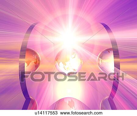 Globe and sunbeam View Large Photo Image Stock Image - Globe and sunbeam. Fotosearch