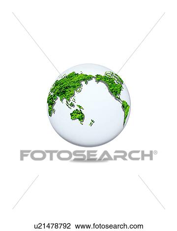 Stock Image - Globe floating. Fotosearch