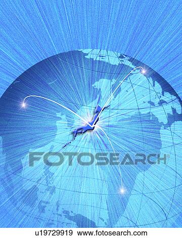 Globe with Japan standing out View Large Photo Image Stock Photo - Globe with Japan standing out. Fotosearch