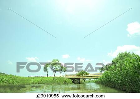 Green by Channel View Large Photo Image Stock Photography - Green by Channel. Fotosearch