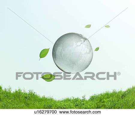 Green Leaf and Clear Globe Flaying in Air View Large Photo Image Stock Image - Green Leaf and Clear Globe Flaying in Air. Fotosearch