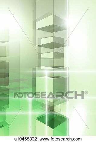 Green squares and cubes View Large Photo Image Stock Image - Green squares and cubes. Fotosearch
