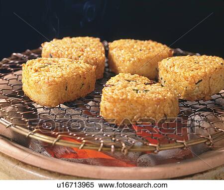 Grilled rice ball View Large Photo Image Stock Photography - Grilled rice ball. Fotosearch