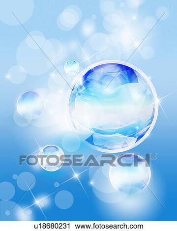 Group of shiny spheres on a blue background View Large Photo Image Stock Image - Group of shiny spheres on a blue background. Fotosearch