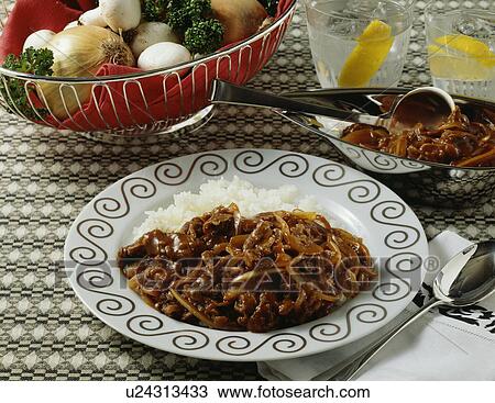 Hashed beef rice View Large Photo Image Stock Image - Hashed beef rice. Fotosearch