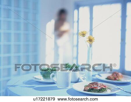 Stock Photo - Healthy breakfast for two. Fotosearch