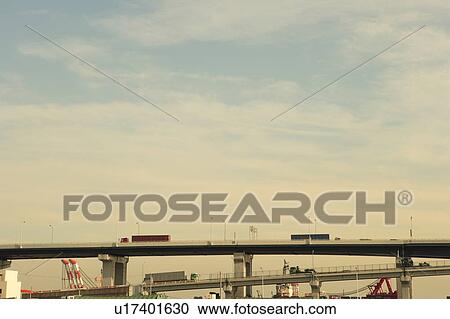 Stock Image - Highway at Sea Coast. Fotosearch