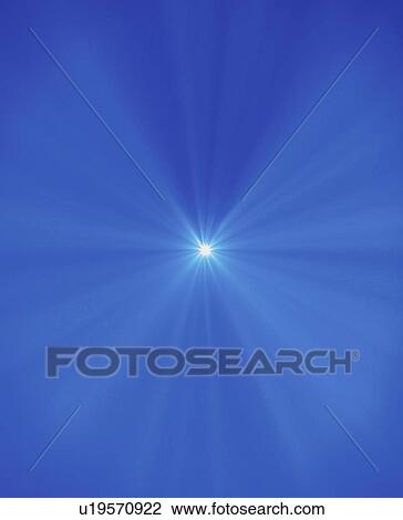 Stock Image - Hole with light bursting through. Fotosearch