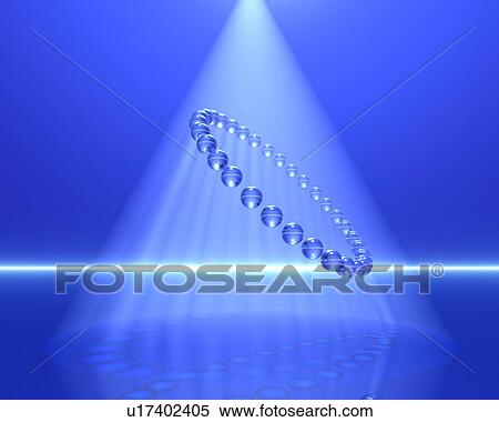 Stock Photography - Illuminated ring of transparent spheres. Fotosearch