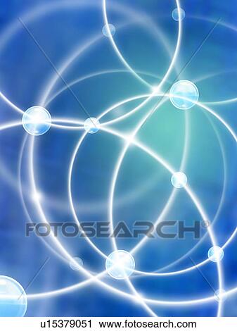 Illuminated rings connected spheres View Large Photo Image Stock Image - Illuminated rings connected spheres. Fotosearch