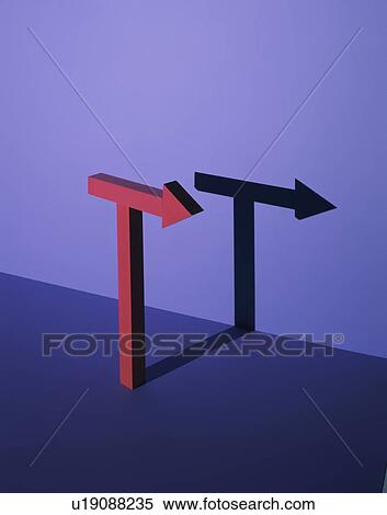 Stock Photography - Illustration of an Arrow and the Shadow. Fotosearch