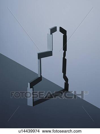 Picture - Illustration of Blocks and the Shadows. Fotosearch