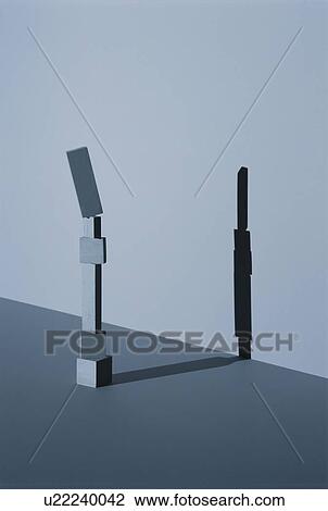 Stock Image - Illustration of Blocks and the Shadows. Fotosearch