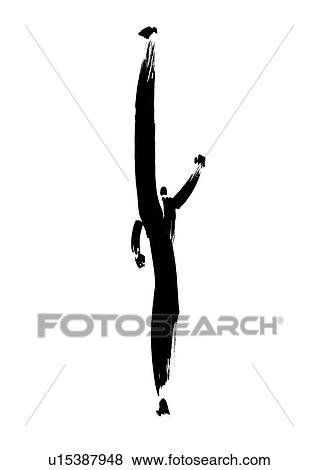 Stock Photo - Illustration of businessman exercising, white background. Fotosearch