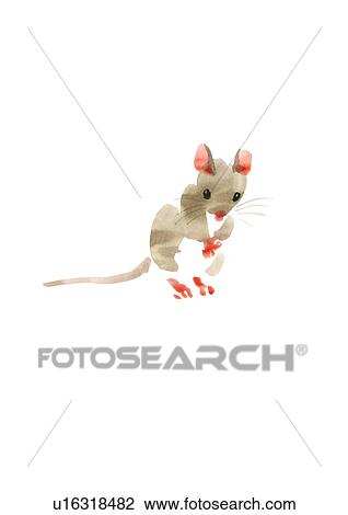 Illustration of mouse, white background, copy space View Large Photo Image Stock Image - Illustration of mouse, white background, copy space. Fotosearch