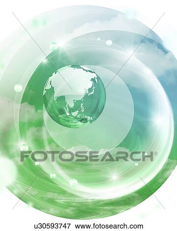 Image of the Earth floating in the sky View Large Photo Image Stock Photo - Image of the Earth floating in the sky. Fotosearch