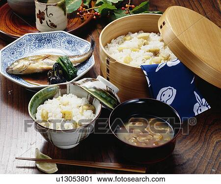 Japanese dishes on table View Large Photo Image Stock Image - Japanese dishes on table. Fotosearch