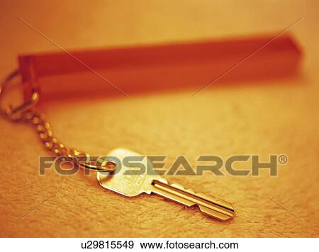 Stock Photo - Key and a key ring. Fotosearch