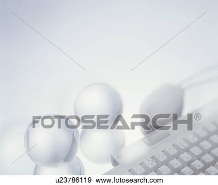 Keyboard and spheres - digital composite View Large Photo Image Stock Photo - Keyboard and spheres - digital composite. Fotosearch