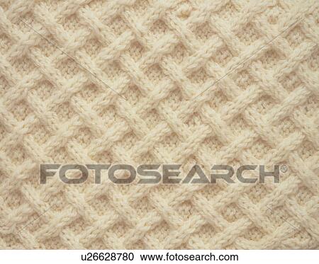 Stock Image - Knitted wool pattern. Fotosearch