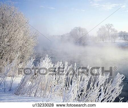 Kushiro river in winter, Hokkaido prefecture, Japan View Large Photo Image Stock Photo - Kushiro river in winter, Hokkaido prefecture, Japan. Fotosearch