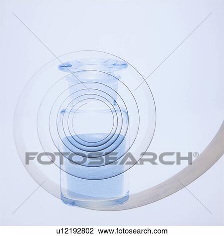 Stock Image - Laboratory equipment and spiral. Fotosearch
