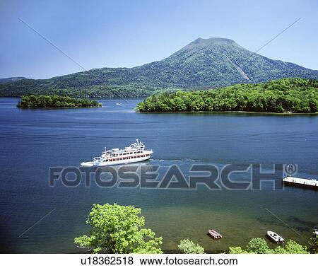 Stock Photo - Lake Akanko in summer, Kushiro city, Hokkaido prefecture, Japan. Fotosearch