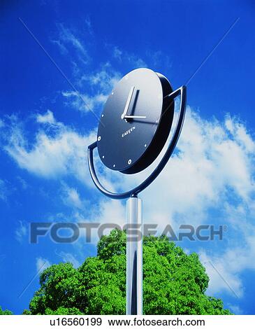 Stock Photo - Large public clock. Fotosearch