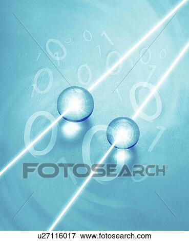 Light going through spheres and binary codes View Large Photo Image Stock Photo - Light going through spheres and binary codes. Fotosearch