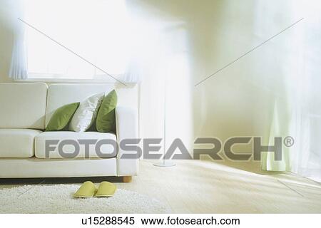 Living room with white sofa View Large Photo Image Stock Photography - Living room with white sofa. Fotosearch