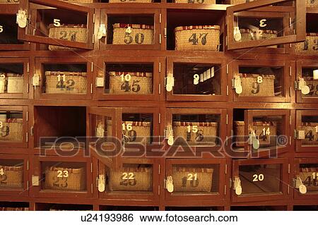 Stock Photograph - Lockers in Changing Room. Fotosearch