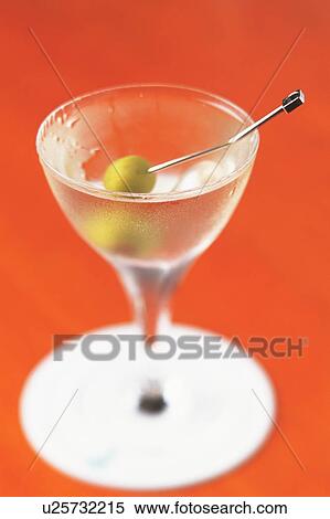 Stock Photography - Martini, colored background. Fotosearch