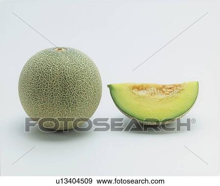 Melons, white background View Large Photo Image Stock Photo - Melons, white background. Fotosearch