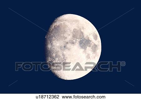 Stock Image - Moon in the Night Sky. Fotosearch