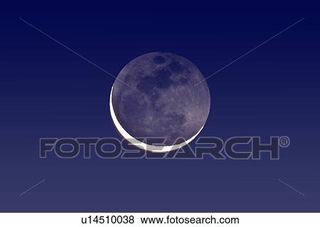 Stock Photo - Moon in the Night Sky. Fotosearch