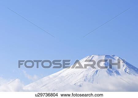 Mt. Fuji covered in snow. Yamanakako, Yamanashi Prefecture, Japan View Large Photo Image Picture - Mt. Fuji covered in snow. Yamanakako, Yamanashi Prefecture, Japan. Fotosearch