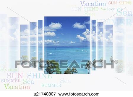 Ocean view with white background View Large Photo Image Stock Photo - Ocean view with white background. Fotosearch