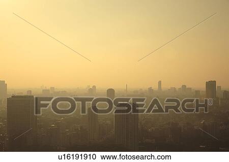 Stock Image - Office buildings, Tokyo prefecture, Japan. Fotosearch