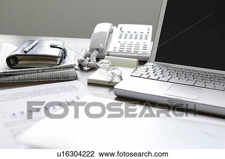Office desk View Large Photo Image Stock Image - Office desk. Fotosearch