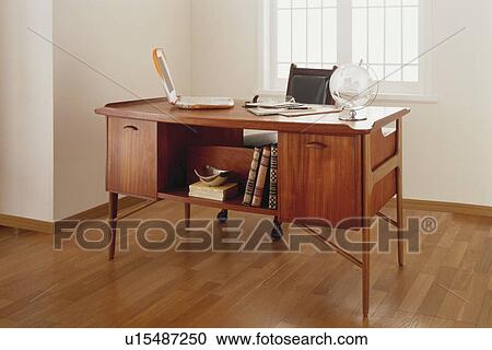 Old-fashioned office with modern laptop View Large Photo Image Stock Image - Old-fashioned office with modern laptop. Fotosearch