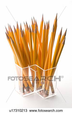 Orange pencils in container View Large Photo Image Stock Image - Orange pencils in container. Fotosearch