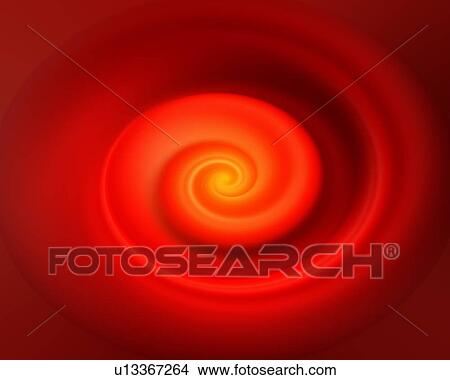 Orange vortex, computer graphic View Large Photo Image Picture - Orange vortex, computer graphic. Fotosearch