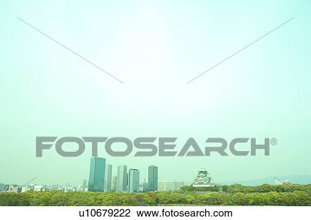 Osaka Business Park and Osaka Castle View Large Photo Image Stock Image - Osaka Business Park and Osaka Castle. Fotosearch