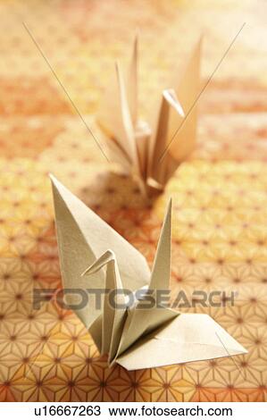 Stock Image - Paper crane. Fotosearch
